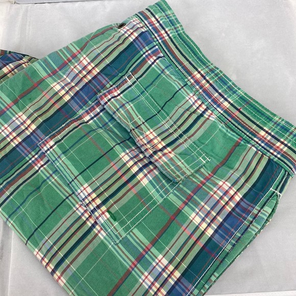 Polo Ralph Lauren Men's Green Multi Color Plaid Pattern Cotton Blend Trunks XXL - Picture 4 of 6